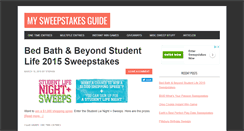 Desktop Screenshot of mysweepstakesguide.com
